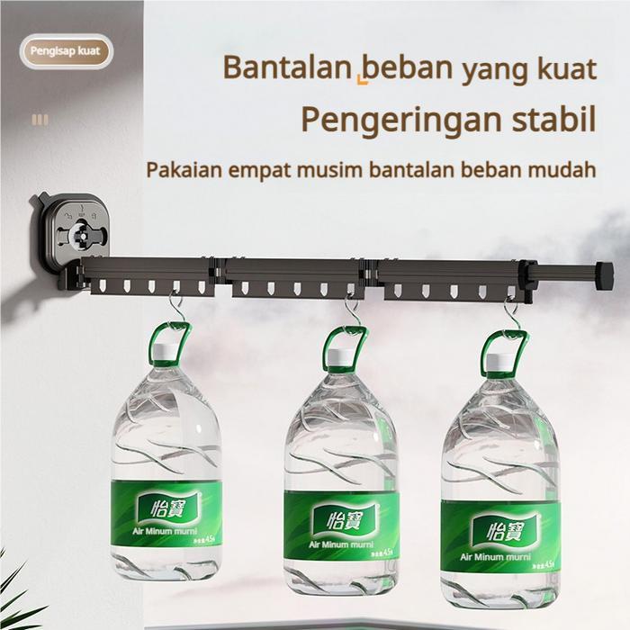 Jemuran Dinding Baju aluminium jemuran Lipat Gantung Jemuran Dinding TarikLipat Panjang Adjustable