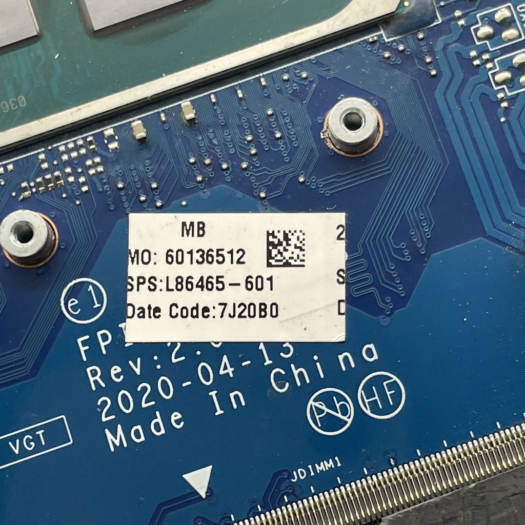 Motherboard For HP Pavilion 15-DW 250 G8 Laptop Motherboard LA-H329P with I3-1005G1 I5-1035G1 CPU