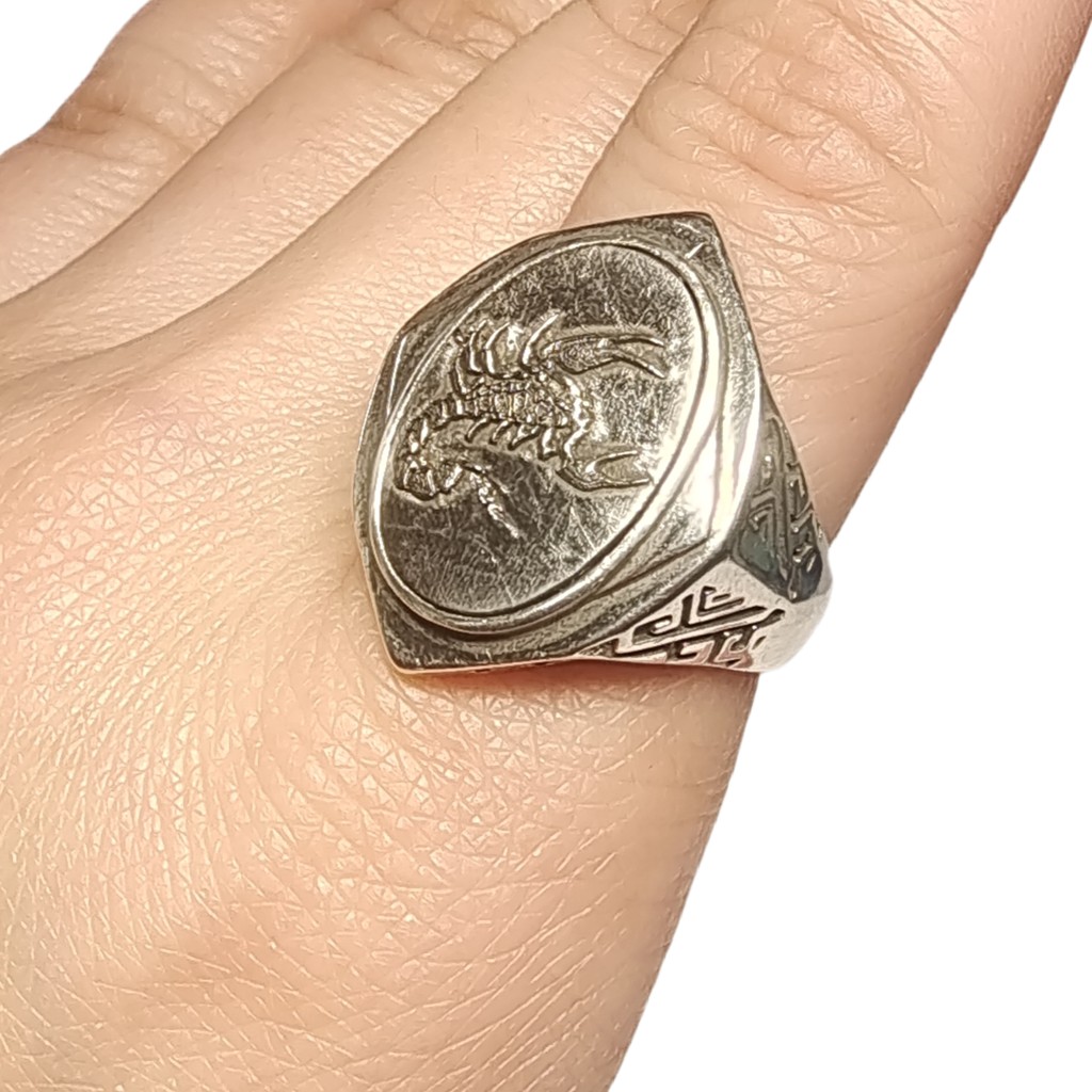 8.8g Muonionalusta meteorite S925 Silver Ring Natural iron meteorite pendant MeteoriteHandmade