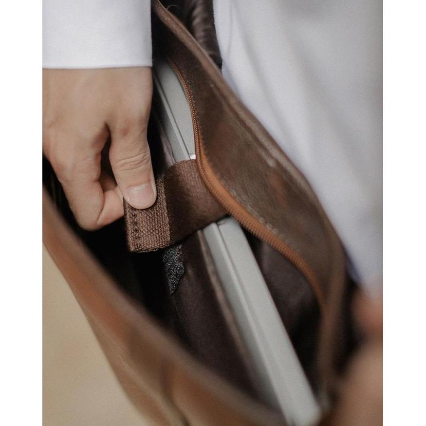 Tas Selempang Minimalis Tas Tuscan Libre - The Daily Smith Selempang Pria Kulit Laptop Cross
