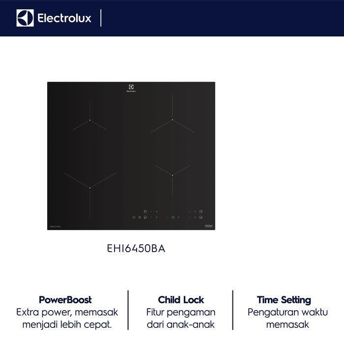 ELECTROLUX Kompor Tanam Induksi 60cm EHI6450BB Hitam Listrik