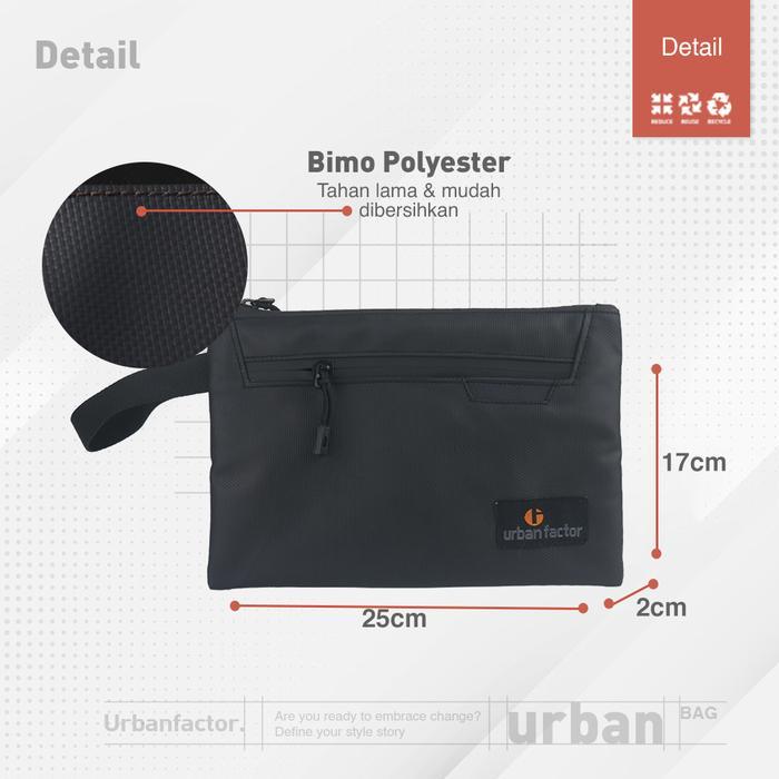 Eiger - Clutch Bag Urban Factor - Athan Hand Bag Pouch Multifungsi Pria Wanita