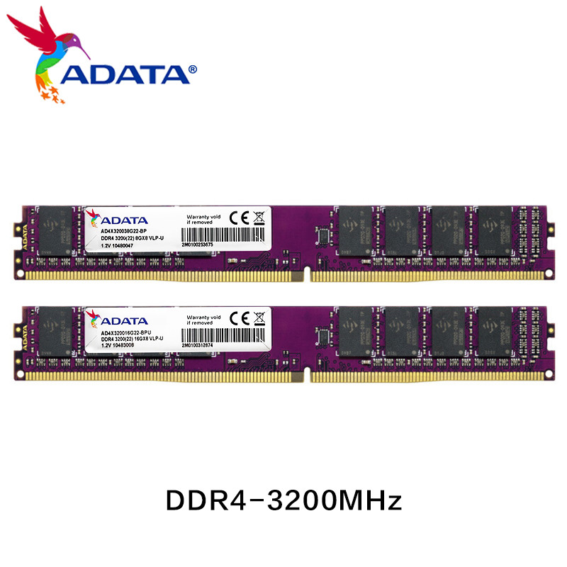 100% Original ADATA DDR4 RAM Very Low Profile Memoria 8GB 3200Mhz 16GB 288PIN Single VLP RAM Memory