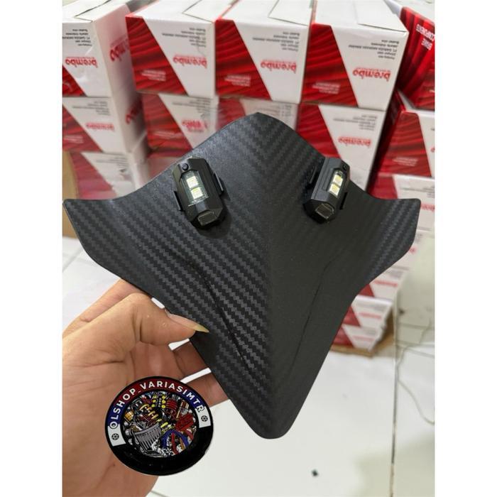 PAKET HEMAT VISOR SEPEDA BMX SET LAMPU KEDAP KEDIP LED