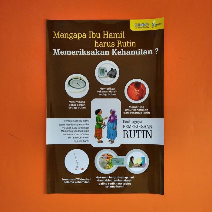 Poster Ibu Hamil - Poster Posyandu - Poster Pemeriksaan Ibu Hamil