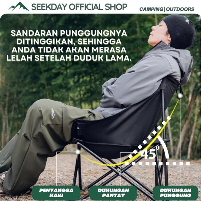 SEEKDAY Kursi Dan Meja Lipat Outdoor Set Camping Meja lipat portable 2 kursi 1 meja pasti murah