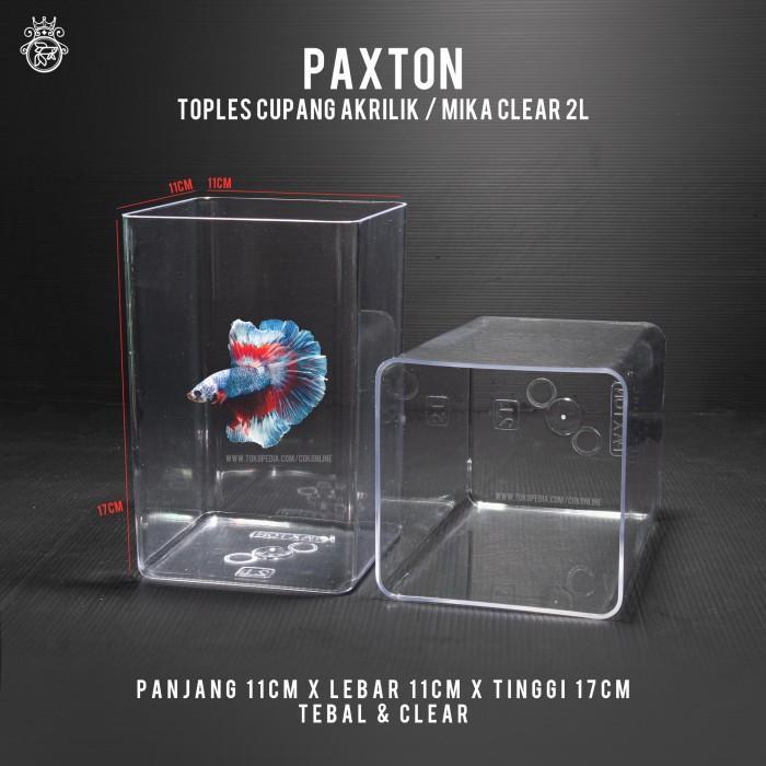 [] Toples Cupang 2 Liter Paxton / Toples Akrilik Mika 2L