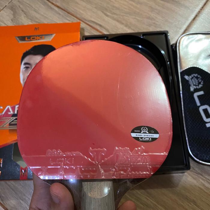 Bet Pingpong Bat Tenis Meja Bat Pingpong Loki 5Star Carbon Original