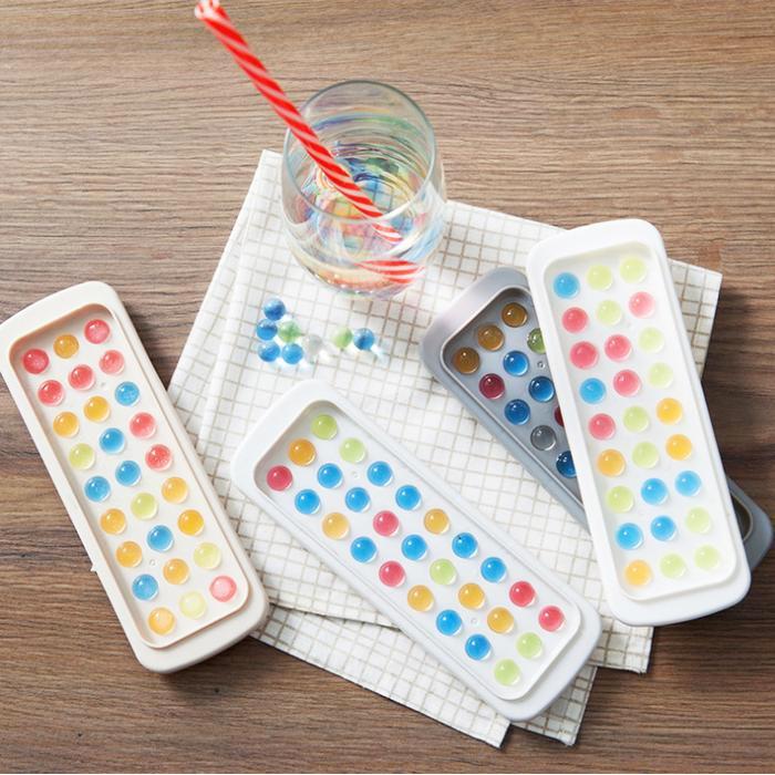 Cetakan Es Batu Bulat Bola Kecil Mini Jelly Agar Agar Puding Coklat
