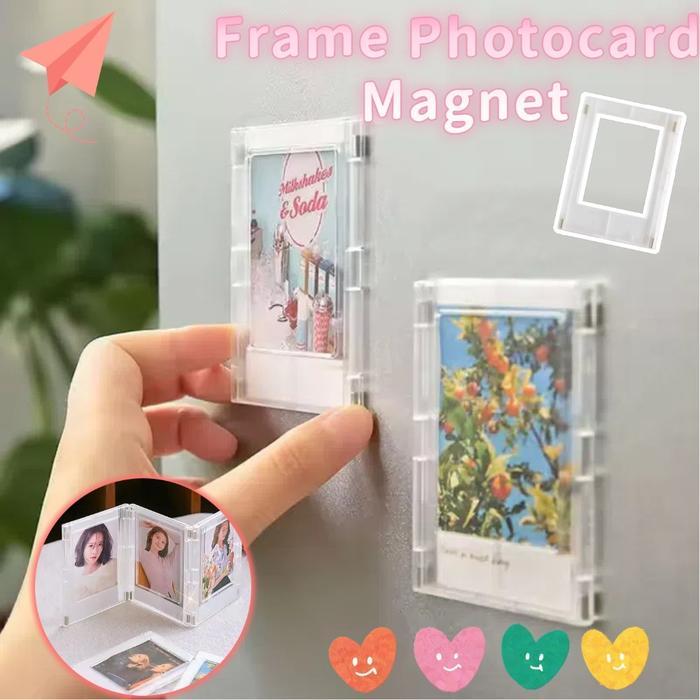 Acrylic Magnet Album/Magnetic Polaroid Photo Frame Picture Display Holder / Bingkai Foto Magnetik