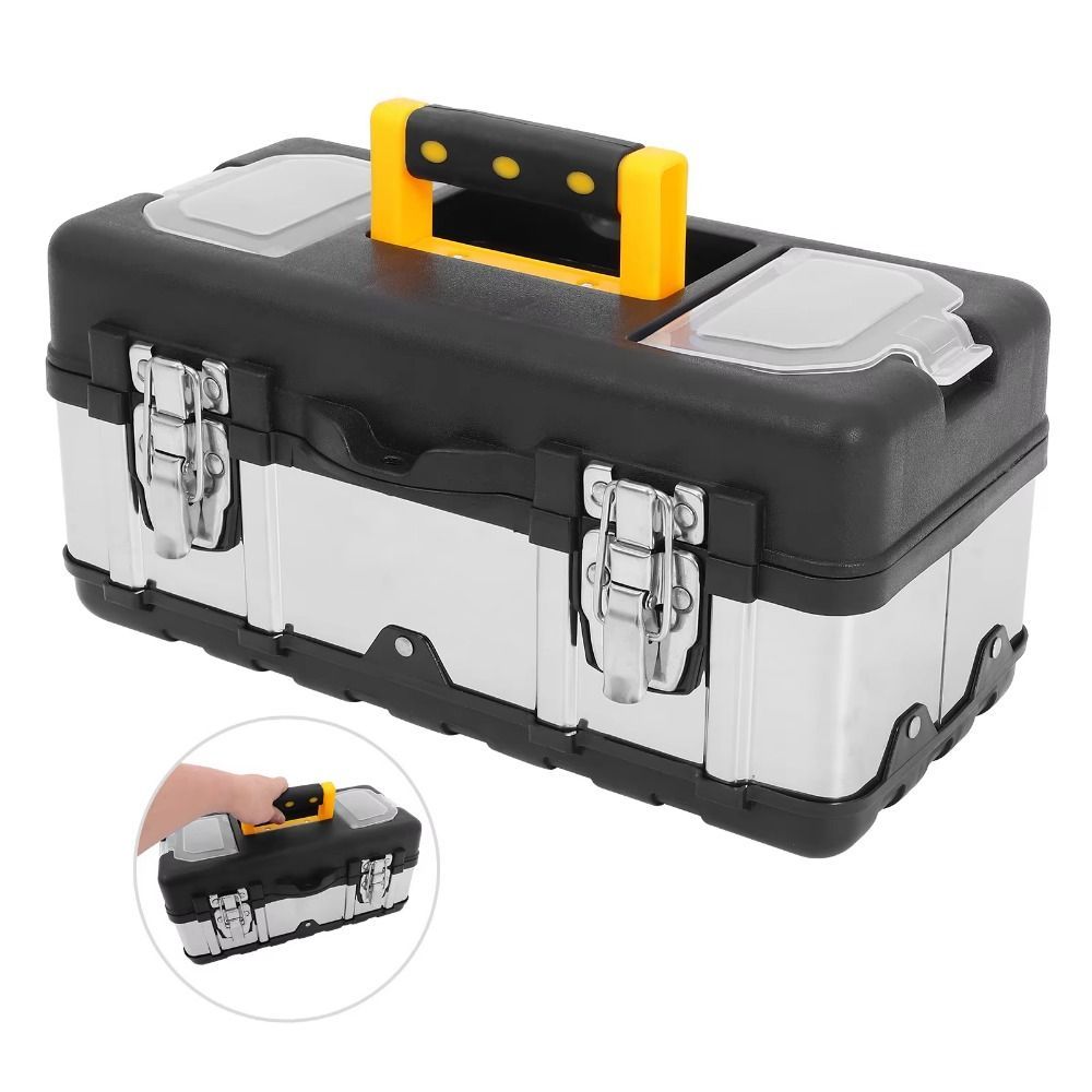 Double-Layer Maintenance Parts Toolbox Stainless Steel Tool Organization Multifunction Toolbox