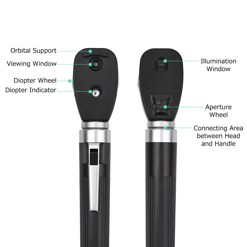 Direct Ophthalmoscope 5 Different Apertures Professional Portable Handheld Ophthalmoscope Eyes