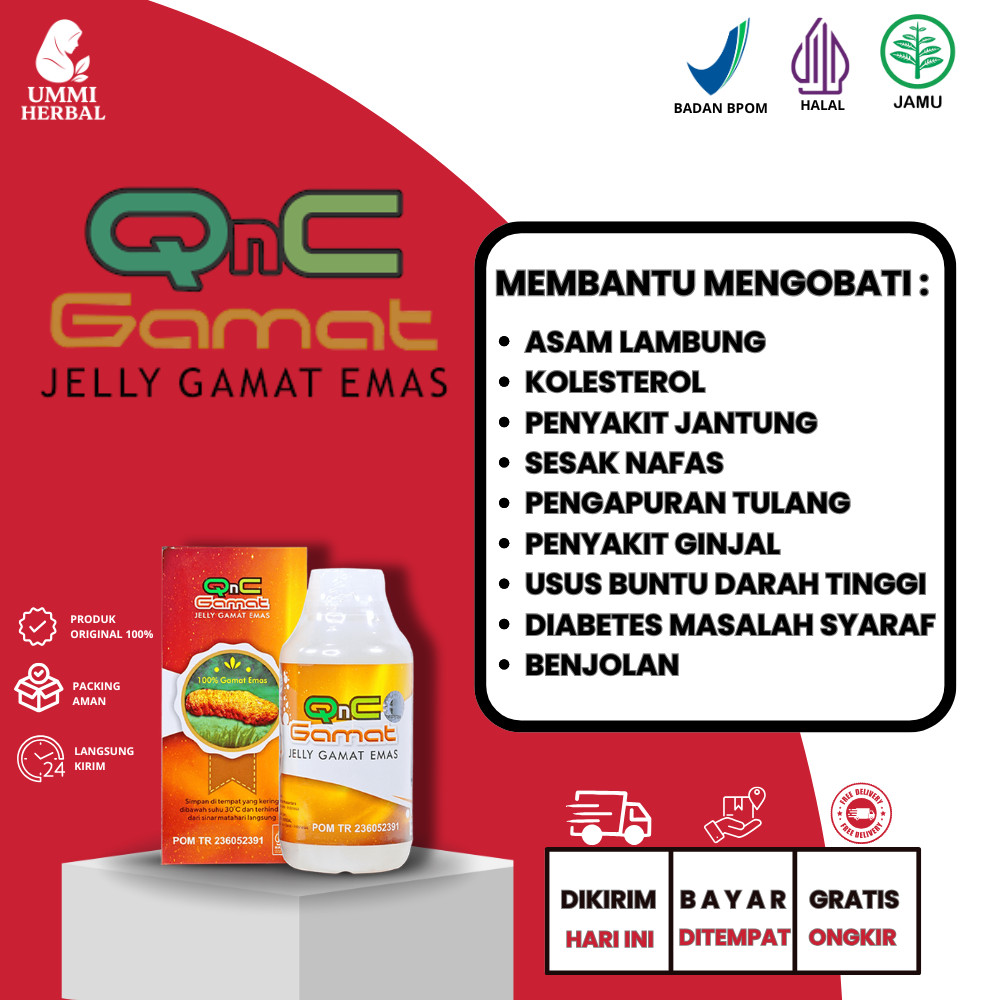 Obat  Pelancar Haid, Lancar Haid, Pereda Nyeri Haid, Terlambat Datang Bulan - Qnc Jelly Gamat PALING