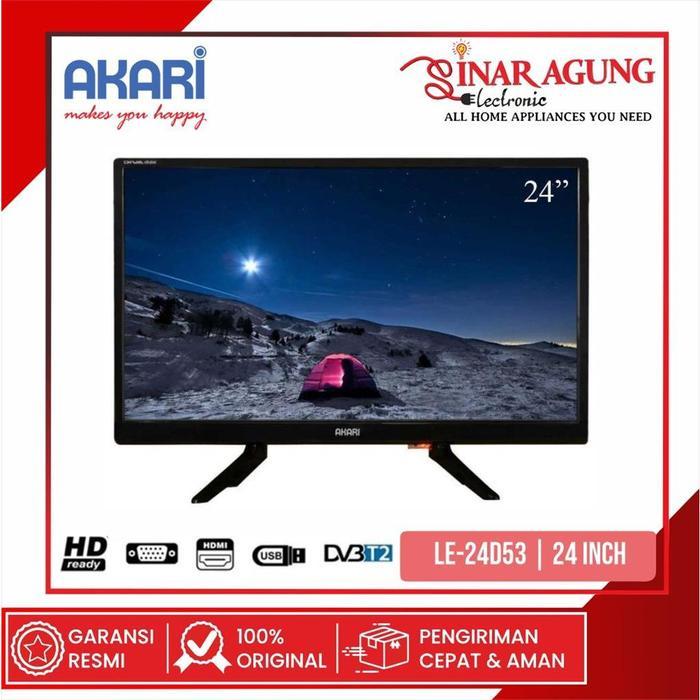 AKARI 24D53 / 24-D53 LED TV DIGITAL 24 INCH - GARANSI RESMI