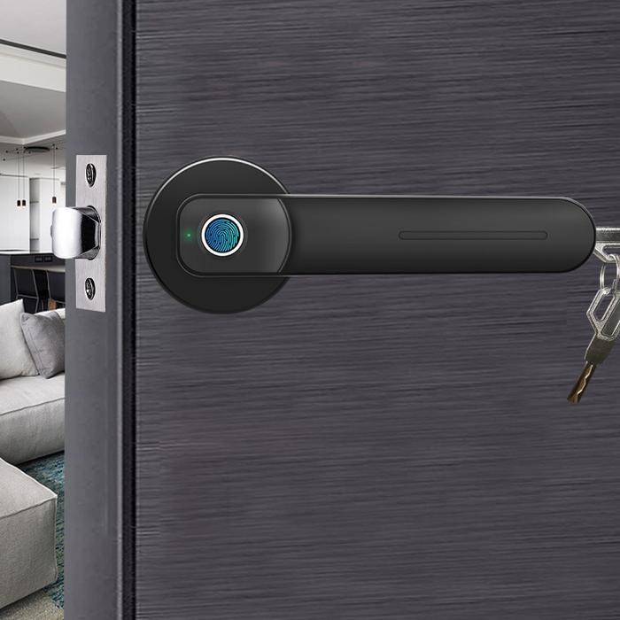 PINTU KAMAR TIDUR DALAM RUANGAN PINTU KAYU KUNCI SIDIK JARI KUNCI SIDIK JARI RUMAH KUNCI PINTAR
