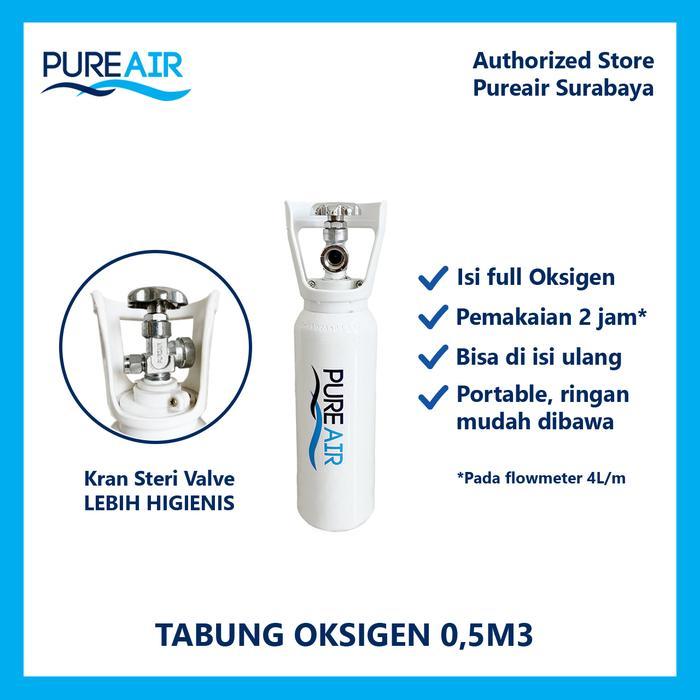 Purair Tabung Isi Oksigen 0,5 M3