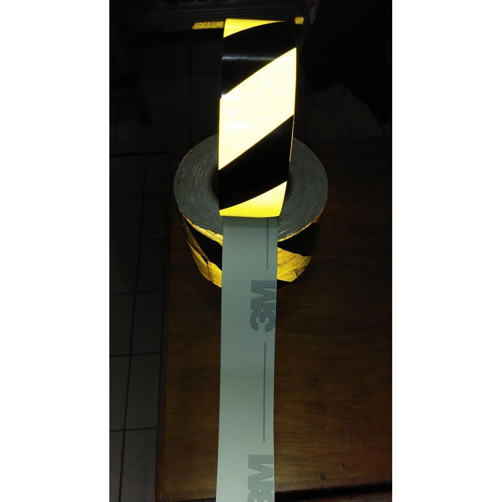 3M Sticker Reflective-Scotchlite 3M 610 Kuning Hitam Terlaris