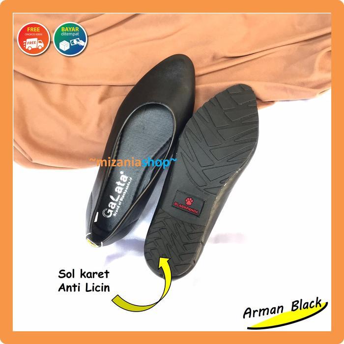 Blackpanda Flat Shoes - Sepatu Black Panda - Sepatu Wanita - Black Panda Arman Black
