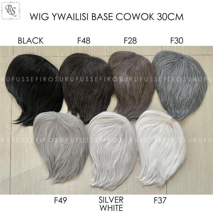 PART 1 : WIG COSPLAY MANMEI BASE COWOK/PRIA 30CM LURUS BANYAK WARNA