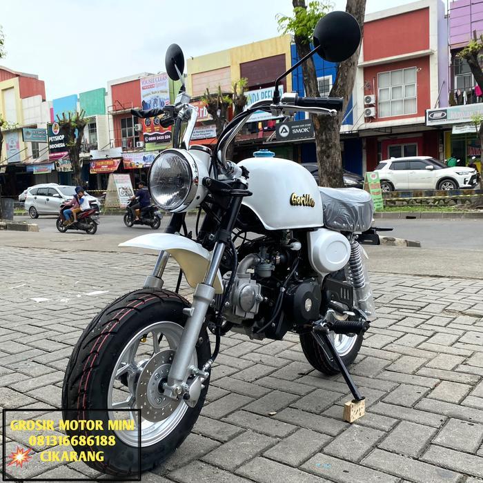 MOTOR MINI TRAIL MONKEY 125CC / GORILLA HONDA / MOTOR MINI CLASSIC - Putih
