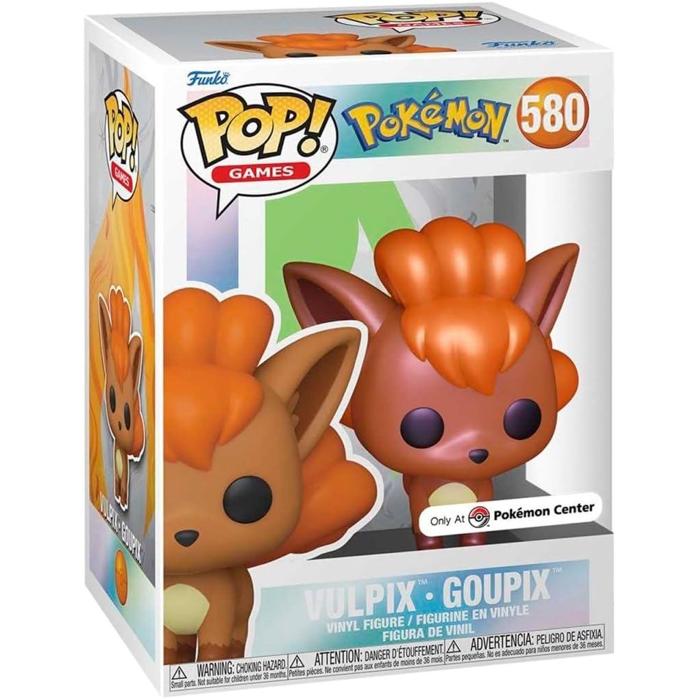 FUNKO POP FIGURE Pokemon Pearlescent Vulpix Exclusive Pop Vinyl Figure 580
