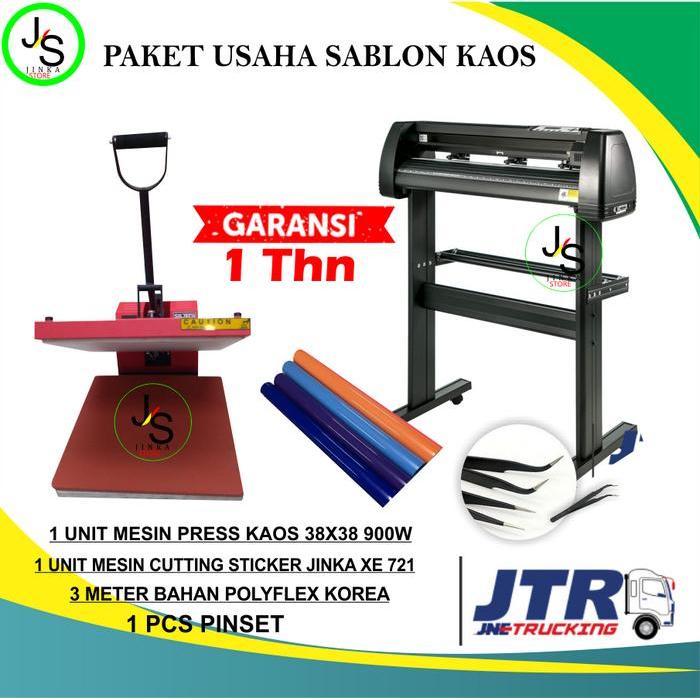 Paket Mesin Usaha Sablon Digital / Mesin Cutting / Sablon Polyflex