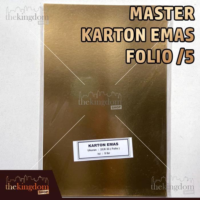Master Karton Emas Folio /5 Kertas Paper