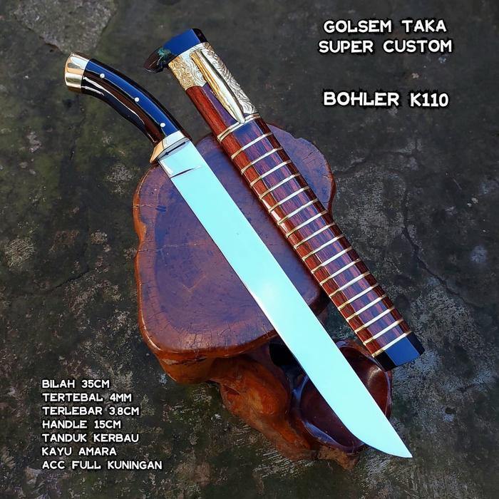 golok pisau sembelih baja bohler k110 Taka super tajam