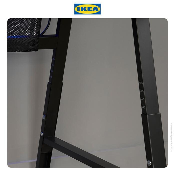 Ikea Utespelare Meja Gaming / Kerja Minimalis Hitam 160X80 Cm