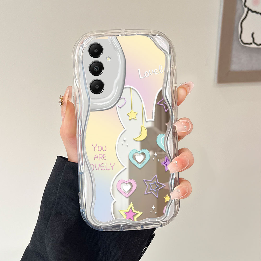 Casing Hp Untuk Compitable With Samsung Galaxy A05S Cermin Softcase Case Phone Kesing Mirror Cute 56