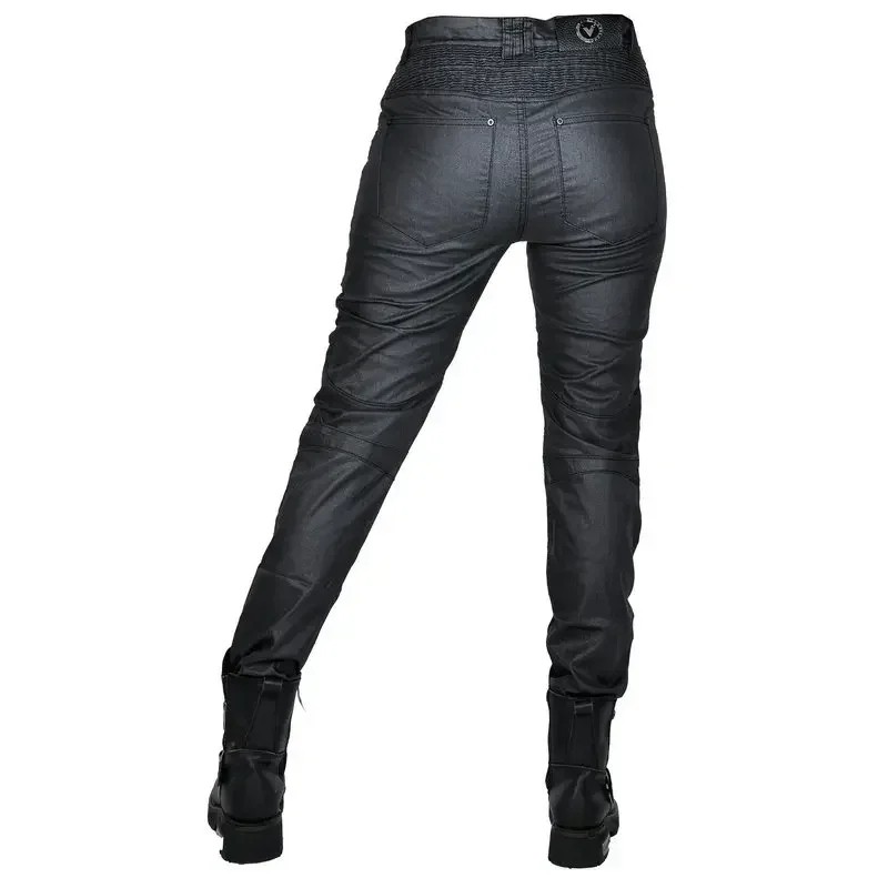 Motorcycle Riding Denim Jeans Women Slimming Coated Waterproof Locomotive Cycling Racing Drop Proof