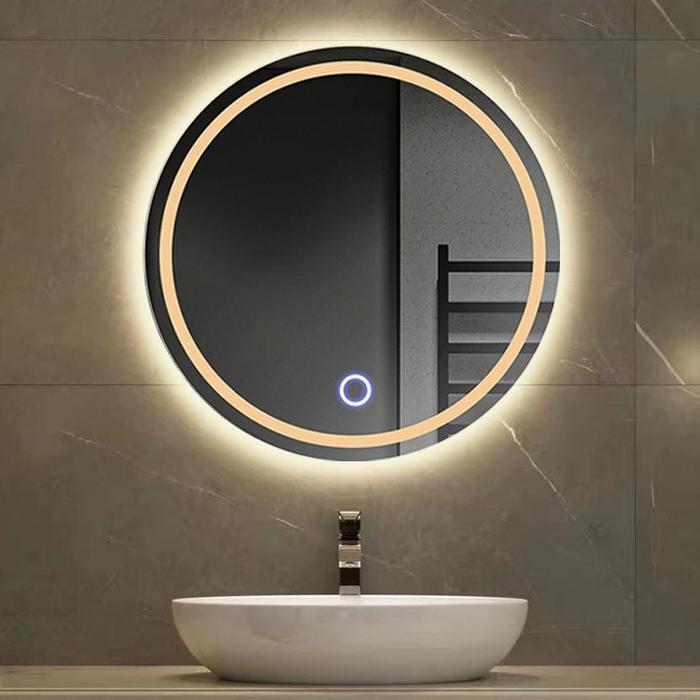 CERMIN LED TOUCH SCREEN AESTHETIC DINDING KAMAR MANDI KACA CERMIN WASTAFEL LED CERMIN RIAS AESTHETIC