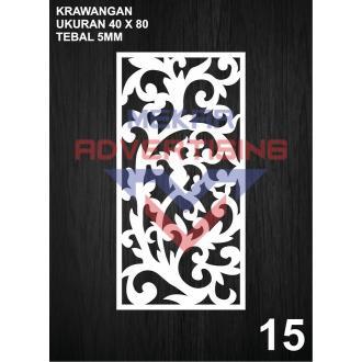 KRAWANGAN PVC BOARD / ORNAMEN PVC FOAM BOARD TEBAL 5MM MODEL 15