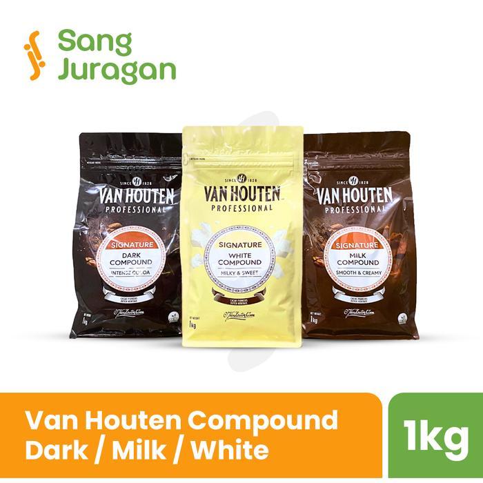 Van Houten Intense Compound Coin 1 Kg / Milk / White / Dark / Cokelat Coin / Cokelat Coin Van Houten