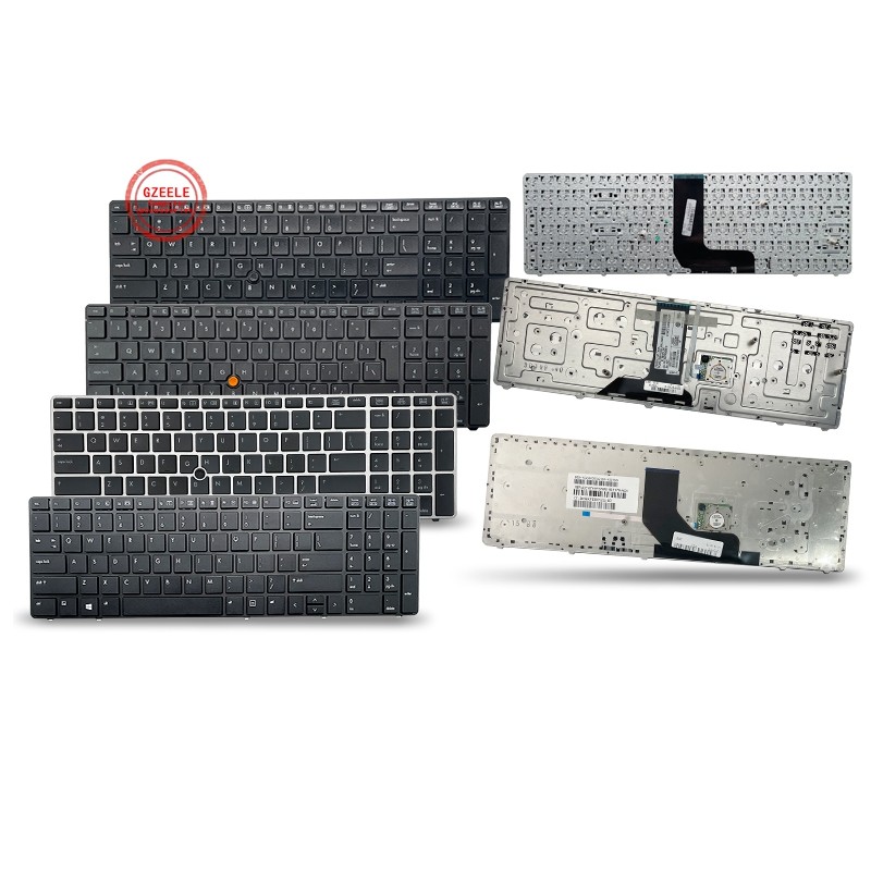 PROMO   New US Laptop Keyboard For Hp Elitebook 8760w 8770w 8760 With Point English Layout LKOZT TER