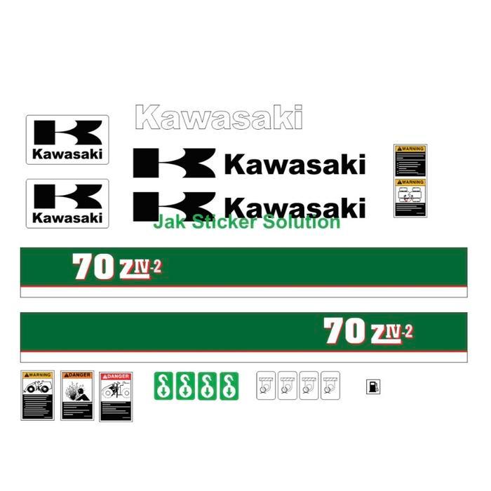 Stiker Kawasaki 70Ziv-2 Sticker Wheel Loader
