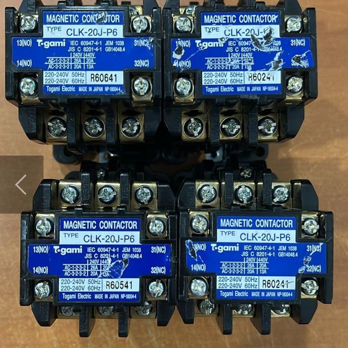 MAGNETIC CONTACTOR CLK-20J-P6 Togami original