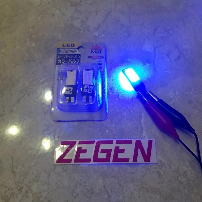 SALE Led kota T10 lampu kota senja mobil xcy biru blue set TERMURAH
