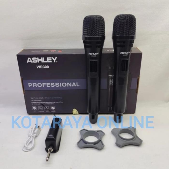 Terlaris Mic Karaoke Original Ashley WR300WR 300 UHF Wireless Profesional Mik SALE