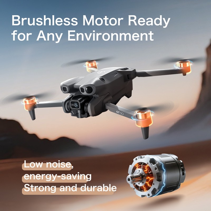 GT50 Mini Drone Dual Camera 8K Aerial Aircraft Obstacle Avoidance UAV Fixed GPS Remote