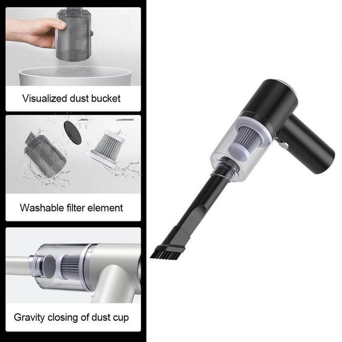 TERLARIS 2 in 1 Vacuum Cleaner Penyedot Debu Mobil Wireless Vacum Meja Rumah SALE