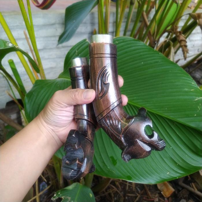 "New" Golok Gagang Kayu Ukir Macan