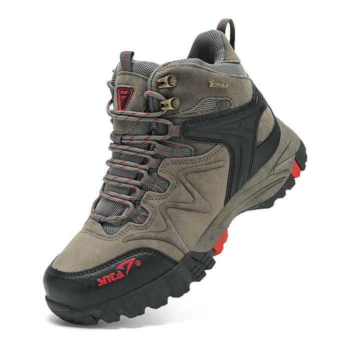 Sepatu Gunung SNTA 496 - Grey Red Se Waterof + Tali Cadangan Outdoor 100%