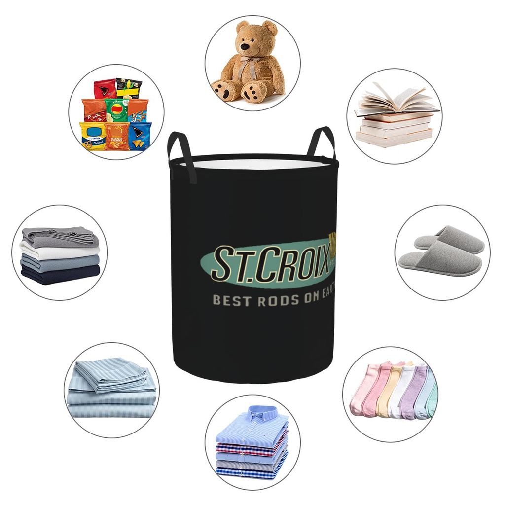 Laundry Collector St Croix Foldable Laundry Basket Large Storage Children Washing Basket Home