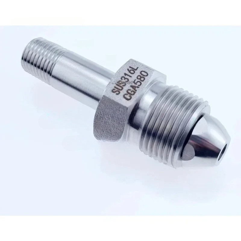 1pc 316L stainless steel CGA cylinder connector CGA330CGA350CGA540CGA580CGA660