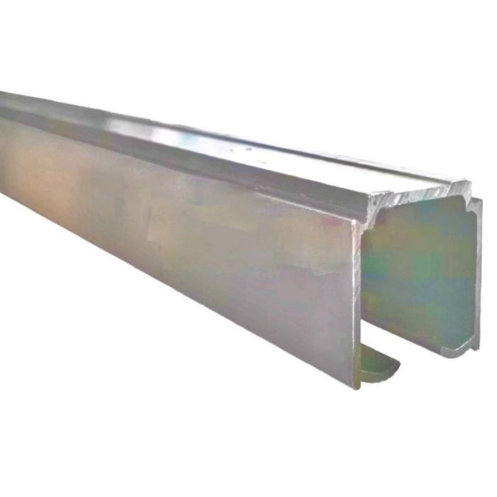 Rel Pintu Lipat/Sliding Folding Rail Aluminium VENEZZA Panjang 3 METER Silver (2Sisi)