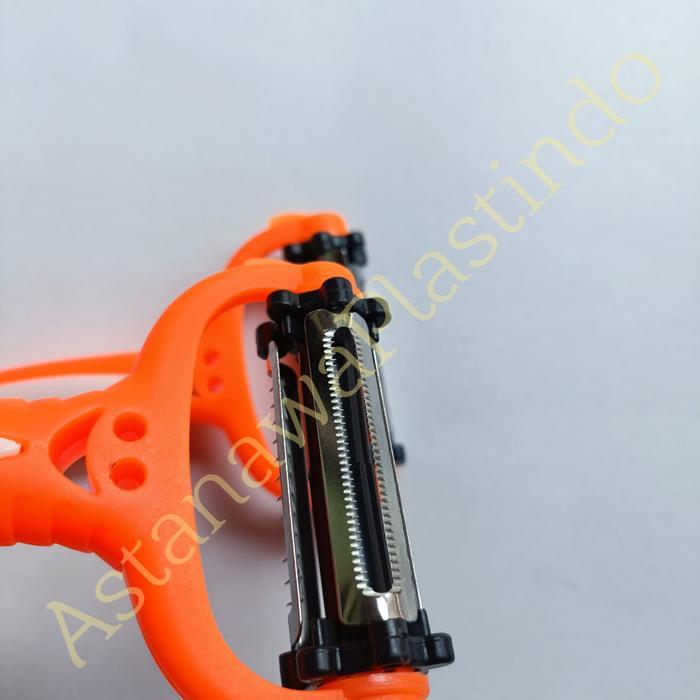 Peeler 3 In 1 Roto Multifungsi Pengupas Buah Sayur Serbaguna Gagang Plastik Populer