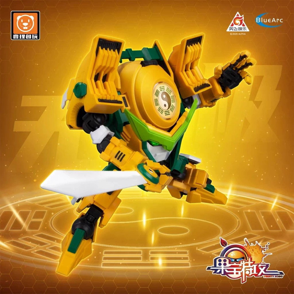 In Stock YI LI CHUANG WAN FR-M 02 FRUITY ROBO BANANA GUARDIAN Melon Guardian Assembling Model Toys