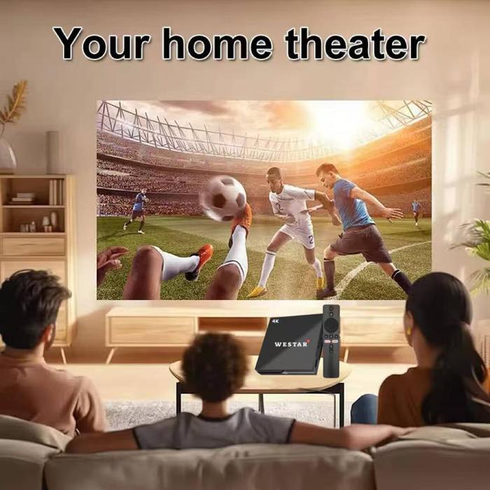 Westar Android Tv Box 4K Android 15 + Remote Voice