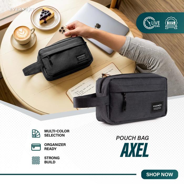 Eiger - Pouch Bag Axel Tas Tangan Pria Hand Bag Clutch Bag Travel Pouch Organizer Bag Distro Terbaru